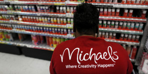 Customers Shop At A Michaels Craft Store