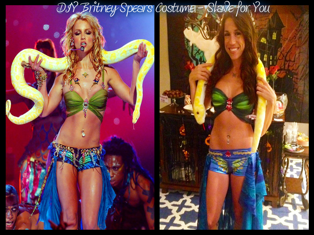 DIY Britney Spears Costume : I’m a Slave for You - Miss Bizi Bee.